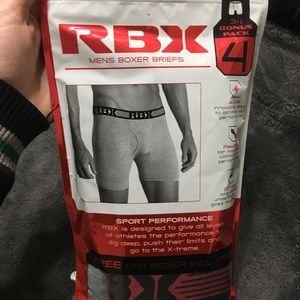 Medium RBX Men’s sports boxer briefs, never opened